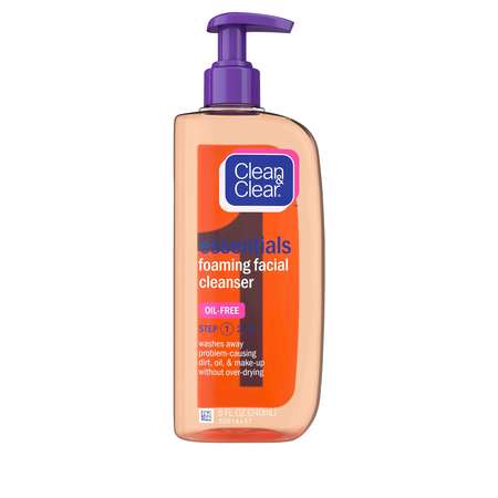 CLEAN & CLEAR Clean & Clear Essentials Foaming Facial Oil Free Cleanser 8 oz., PK24 1117786